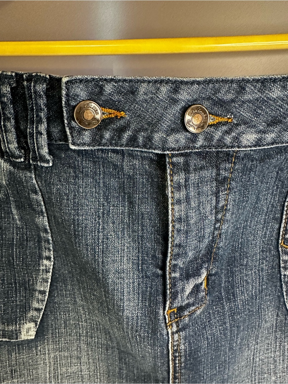 L.A. Blues Dark Blue Denim Skirt sz.18 - Picture 3 of 8